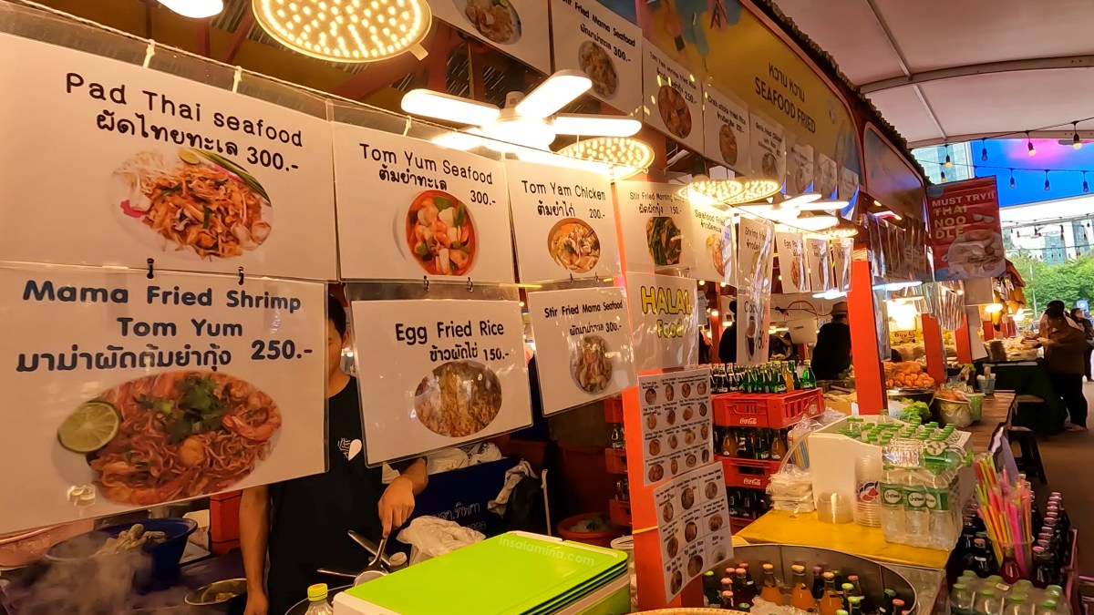 harga makanan di bazaar thailand